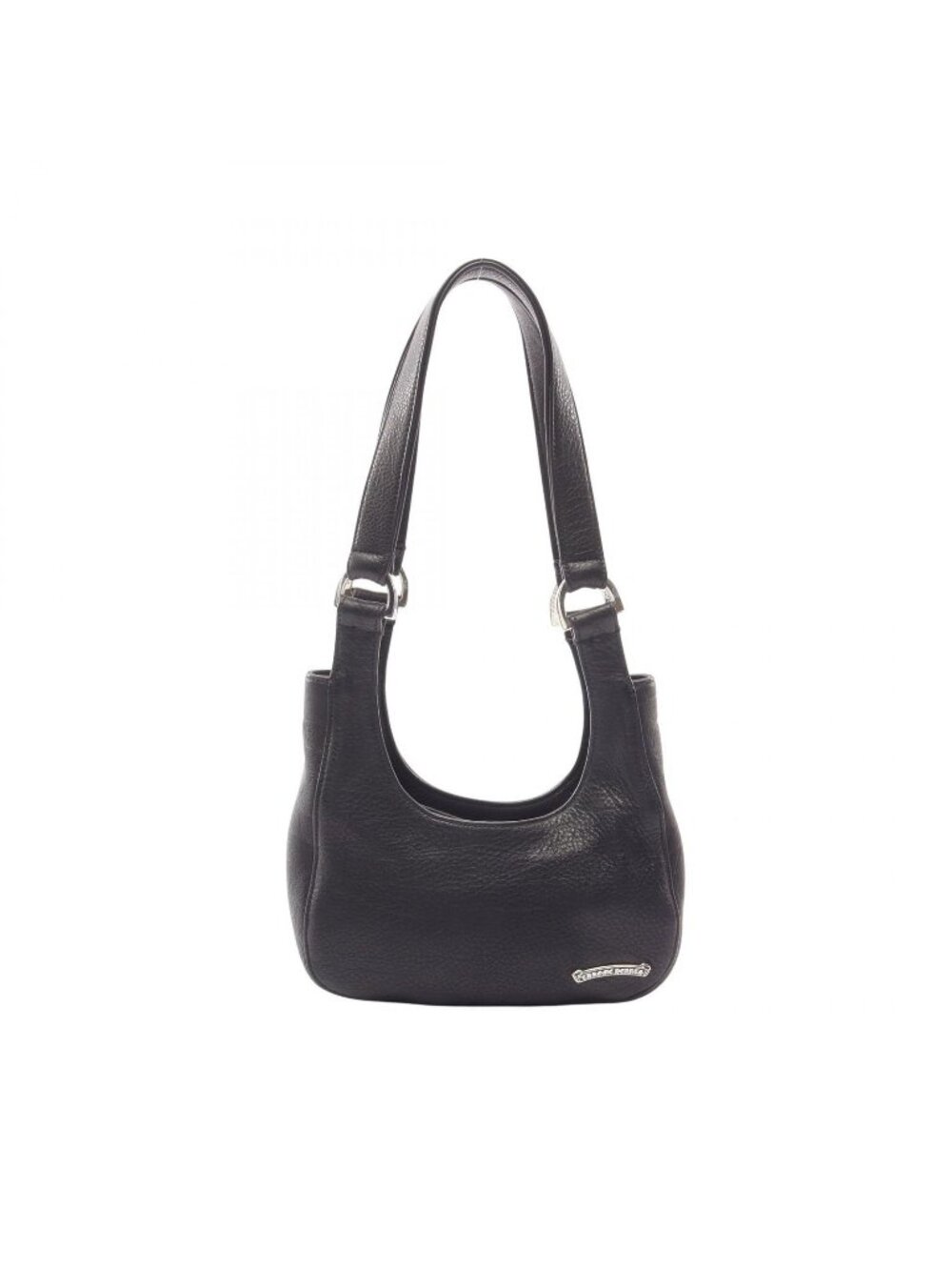 Chrome Hearts Shoulder Bag Hobo Scroll Label Leather